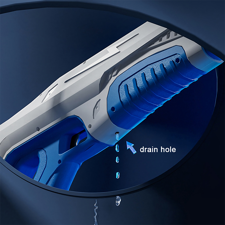 Powerful Electronic Automatic Water Blaster Water Absorption Continuous Gun Xmas Gift Blue
