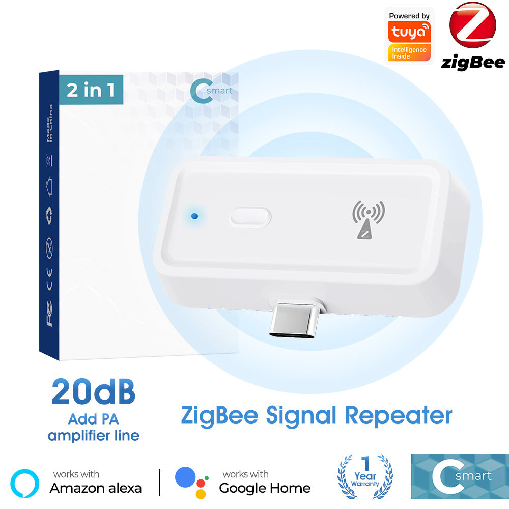 Graffiti Smart Home Zigbee Repeater Type-C Extension