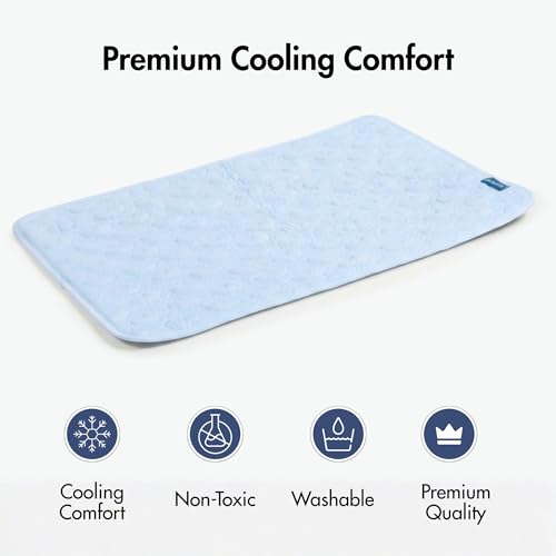 Spark Paws Cooling Mat for Dogs - Self Cooling Dog Mat & Pet Cooling Pad for Large, Medium & Small Dogs - Non-Toxic, Non-G...