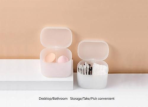 Sprigold home transparent cotton pads/swabs large capacity storage box with PP(polypropylene) material, easy to use and ta...