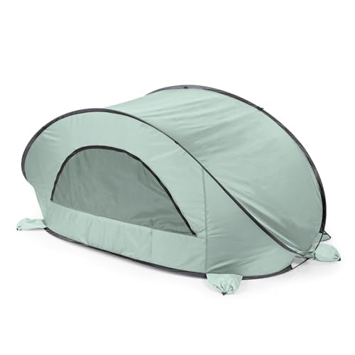 Picnic TIME Manta Portable Beach Tent, Fully-Assembled Pop Up Tent, Beach Shade and Sun Shelter, Instant Outdoor Shade wit...