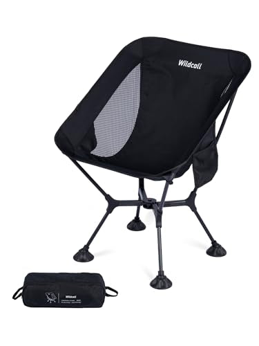 WildCall Ultralight Compact Camping Chair Quick Setup Frame Beach Chair with Anti-Sink Large Feet
