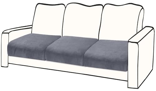 BT.WA Couch Cushion Cover Velvet 3 Pieces Seat Cushion Cover Stretch Sofa Covers Separate Sectional Sofa Slipcovers Furnit...