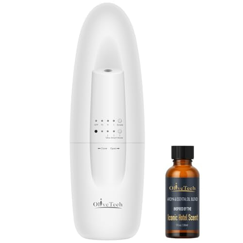 Plug in Scent Diffuser, OliveTech Waterless Essential Oil Diffuser, Cover Up to 500 Sq. Ft., Hotel Collection Diffuser, Ar...