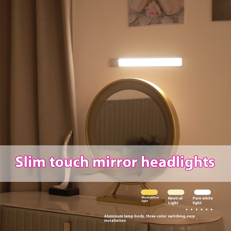Household Ultra-thin Led Mirror Headlight Usb Charging