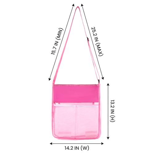 Mesh Beach Bag for Shells Collecting,Cross Body Shell Bags for Beach,Sea Shell Bags,Seashell Collecting Bag for Swimming