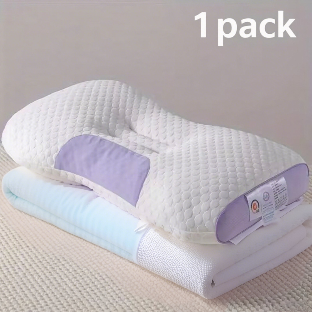 YBZ 3D Knitted Cotton Massage Pillow 1pack