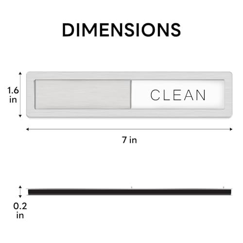 KitchenTour Dishwasher Magnet Clean Dirty Sign, Premium Stainless Steel Clean Dirty Magnet for Dishwasher Funny, Strong Ma...
