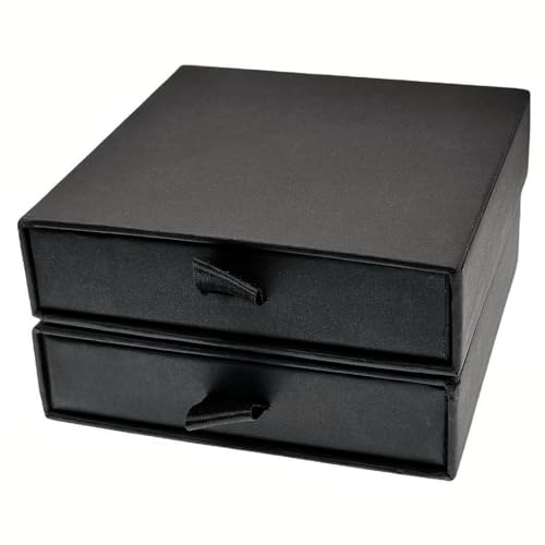 GymRichy 2 Pack Jewelry Gift Boxes Cardboard Jewelry Boxes, 3.5 x 3.5 x 1 Inch Small Gift Boxes for Jewelry Earrings Neckl...