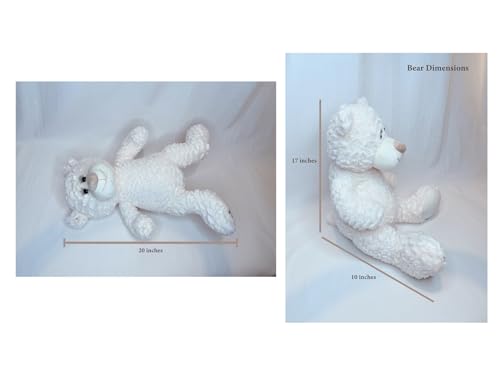 Kinnex Collections by Amanda Large 20” Quinceañera Teddy Bear Centerpiece – Elegant Dress, Oversized Keepsake Gift for 15 ...