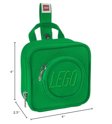 LEGO Kids Brick Mini Backpack Accessory Pouch with Novelty Backstraps, Snaps to Belt or Full-Size Backpack, Holds Small It...