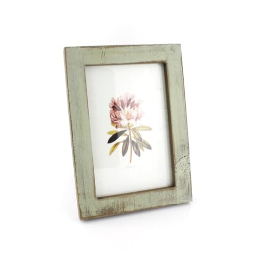 Zhenzan Frames 4x6 Inches Simple Rectangular Desktop Family Picture Photo Frame with Glass Front (Green)