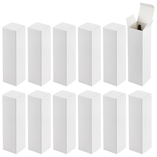 PH PandaHall 30pcs 2x2x7 inch Kraft Paperboard Gift Box, Essential Oil Packing Box Small Paper Packing Boxes Packaging Cas...