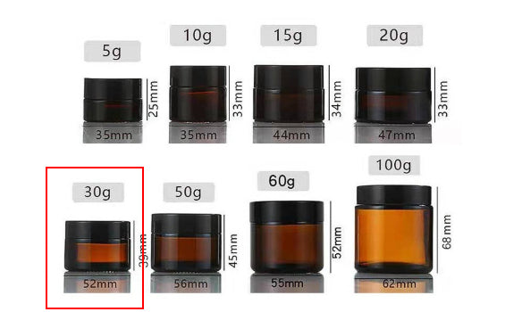 Amber Glass Cream Jar For Light-sensitive Products