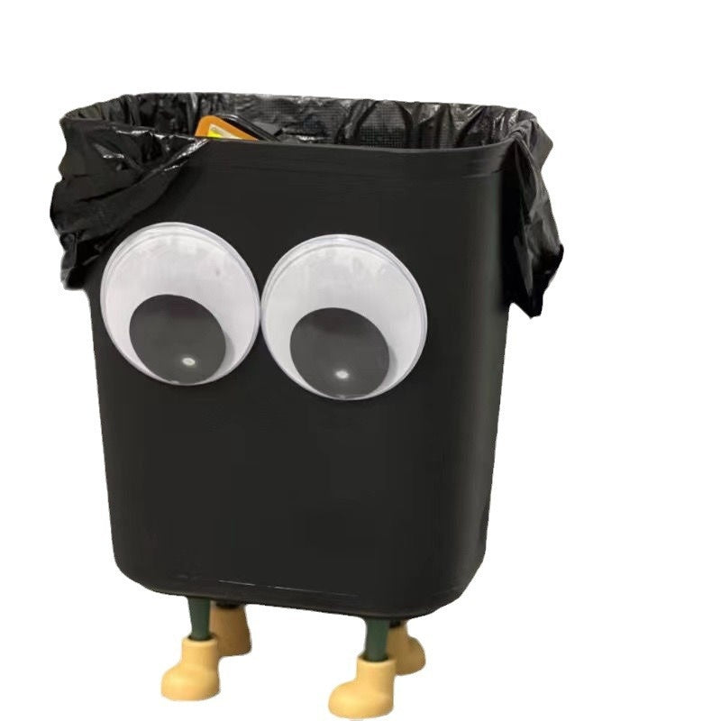 Cute Cartoon Instagram-Style Large-Capacity Trash Can For Home Use