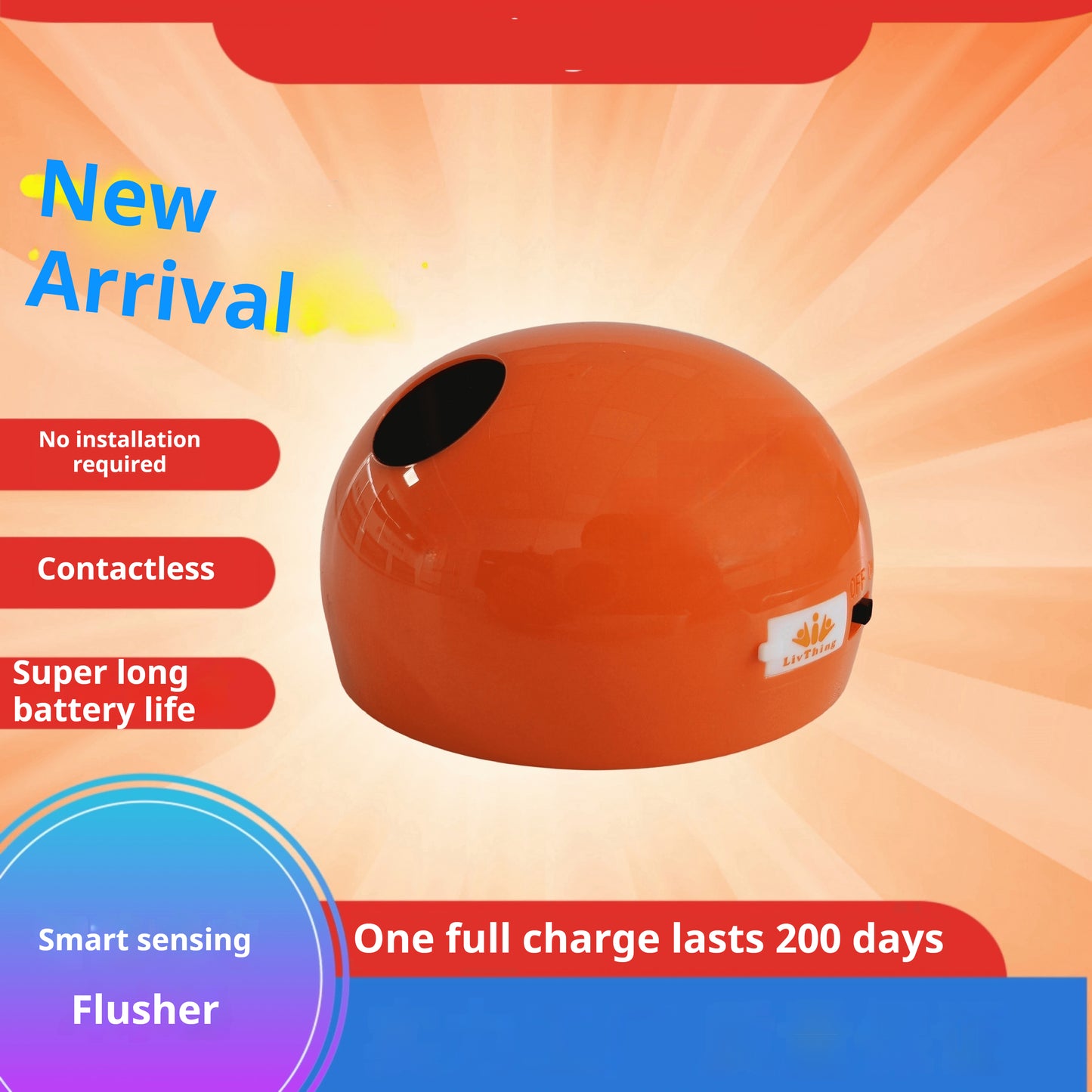 Contactless Automatic Flush Toilet For Home Use