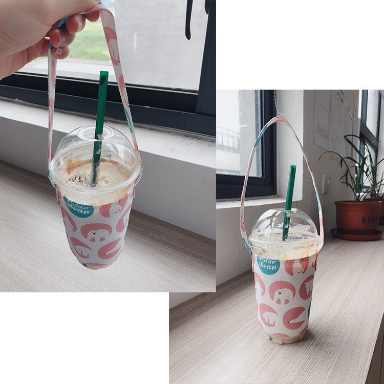 Portable Cup Holder Waterproof Bubble Tea Cup Sleeve