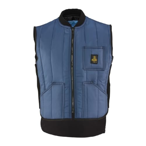 RefrigiWear Unisex Cooler Wear Vest Insulated Water-Repellent Nylon Work Vest with Pockets Cold Weather