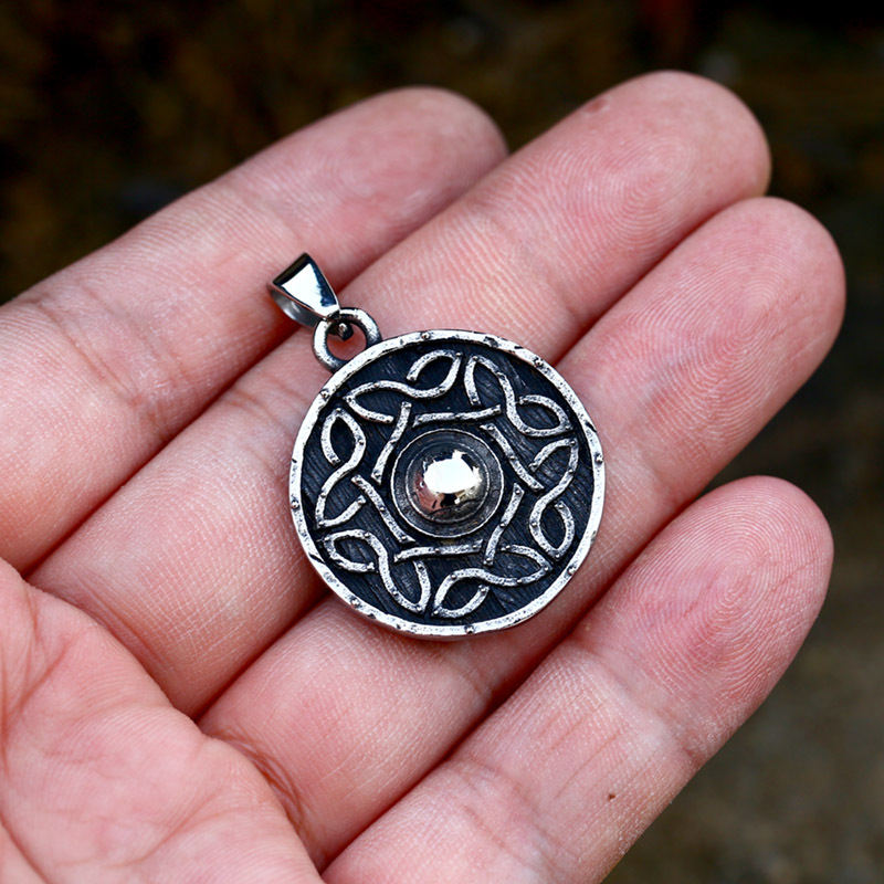 Nordic Retro Titanium Steel Necklace Accessories Fashion Simple Pendant