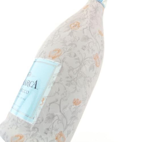 Beau Bottles Floral Bridal Bliss Custom Wine Label Wrap for La Marca 750ml Champagne Bottle - Personalized Wine Bottle Lab...