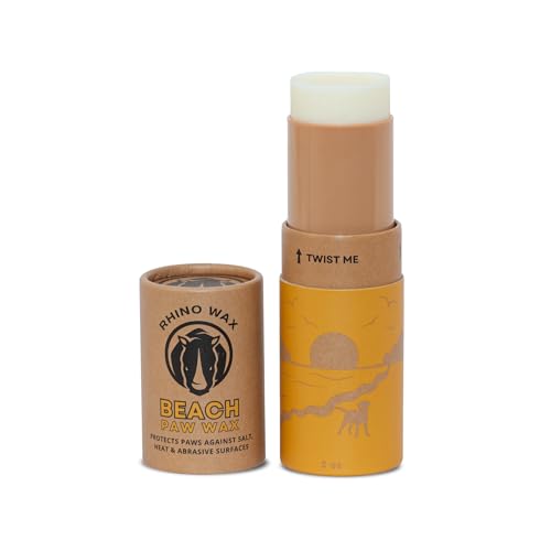 Rhino Wax - Dog Paw Beach Wax 2oz - Protects Against Sharp Rocks, Hot Sand, Glass, Coral, or Other Hazards at Beaches - Mo...