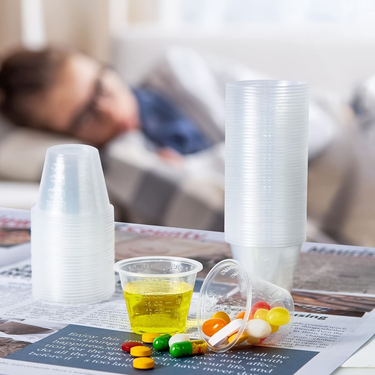 Disposable Thickened Plastic Food-grade Medicine Cup