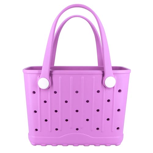 CXY Rubber Tote Bag Small Beach Bag Waterproof Beach Tote Washable Travel Handbag for Sport Boat Market Outdoor