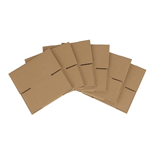 GHEIR 4x4x4 inches Shipping Boxes 50 Pack, Kraft Corrugated Small Cardboard Boxes for Mailing Packing, Brown