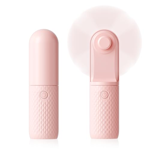 Handheld Mini Fan, Rechargeable Battery Operated small Portable Fan Up to 15 Working Hours, Powerful Safety Design Pocket ...