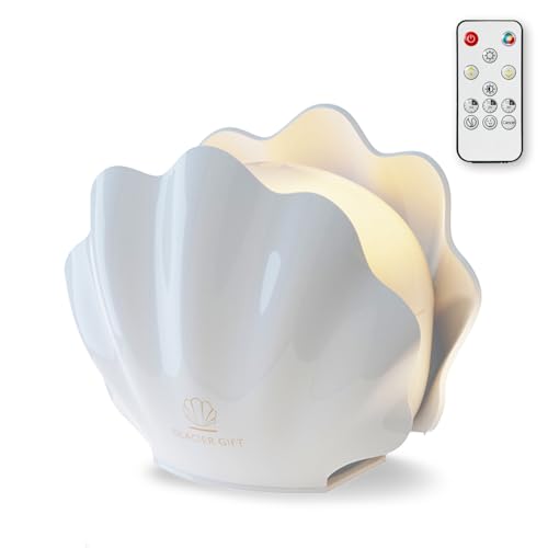 Essential Oil Diffuser 260ML, Shell Aroma Diffuser with Remote Control, 7 Colors LED Night Light for Bedroom Home Relaxati...