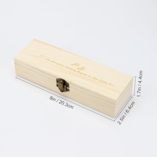 KCGANI Pregnancy Test Keepsake Box, Surprise Wooden Pregnancy Announcement Presents Box for Dad Grandparents Husband, Wood...