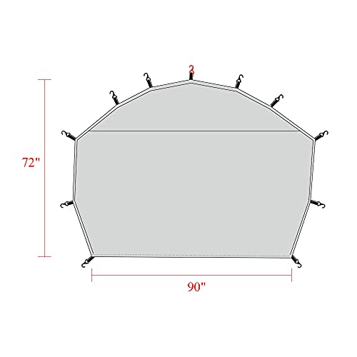 UNP Pop Up Beach Tent 12x12ft Sun Shelter UPF50+ Canopy Shade (12x12 FT, 12x12 Side Wall)