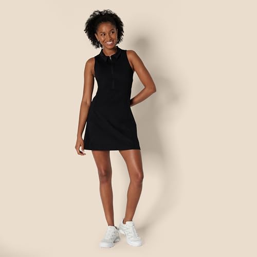 Amazon Essentials Women's Formflex Polo Tennis Dress with Built-in Shorts