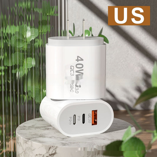 40W Multi-port Charger For Android Mobile Phone Charging Plug Travel