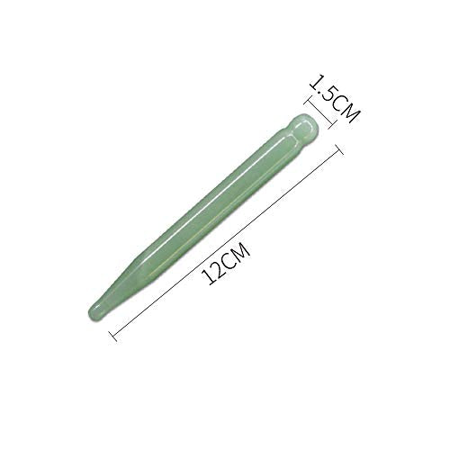 TOP SEWING Jade Acupuncture Pen Deep Tissue Gua Sha Massage Tools Natural Facial Tool Manual Acupuncture Massage Pen for F...