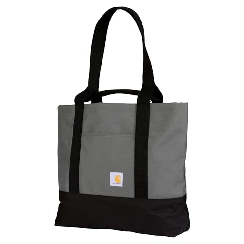 Carhartt Classic Vertical Open Tote Bag, Durable Water Repellent Material W/Hand and Shoulder Straps