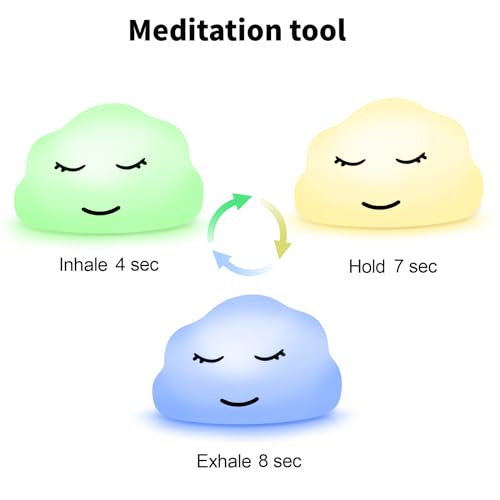 Breathing Lamp Guided Visual Meditation Tool for Mindfulness,Anxiety Relief&Calm Your Mind for Stress&Visual Relaxation an...