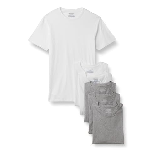 Amazon Essentials Men's Slim Fit Cotton Crew Neck Undershirts