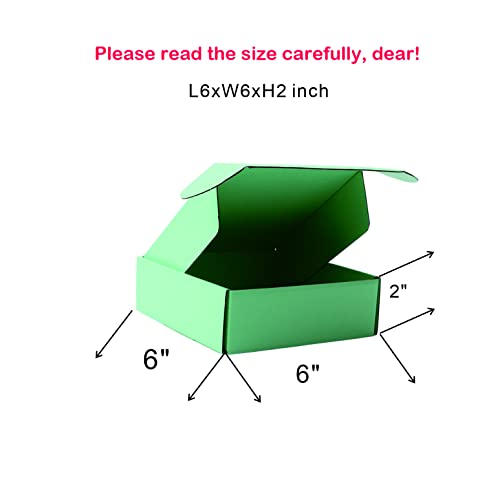 Small Green Shipping Packaging Boxs MEIANJU L6xW6xH2 inch 20PCS Shipping Boxs Gift Wrap Box for Bridesmaid Proposal,Invita...