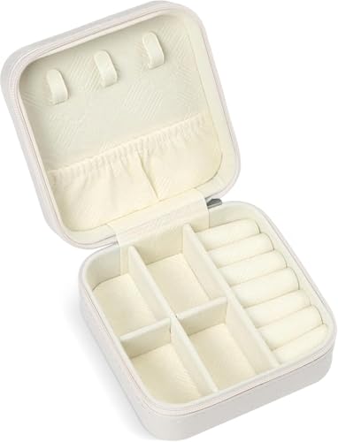 SLOZO Travel Jewelry Case, Travel Jewelry Box, Mini Jewelry Travel Case, Jewelry Organizer Case, Portable Small Jewelry Or...