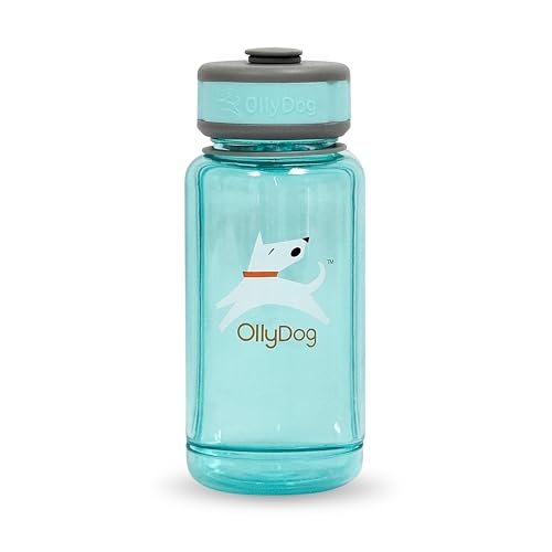 OllyDog OllyBottle, Dog Water Bottle with Detachable Bowl, No Spill Travel Bottle for Dogs, Wide Drinking Cup, BPA-Free Tr...