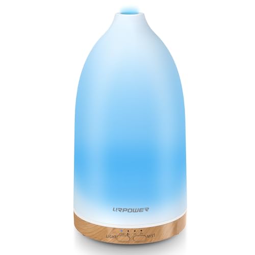 URPOWER Essential Oil Diffuser with 7 LED Color Changing Lights, Timer & Auto-Off - Ultrasonic Aromatherapy Fragrant Oil H...