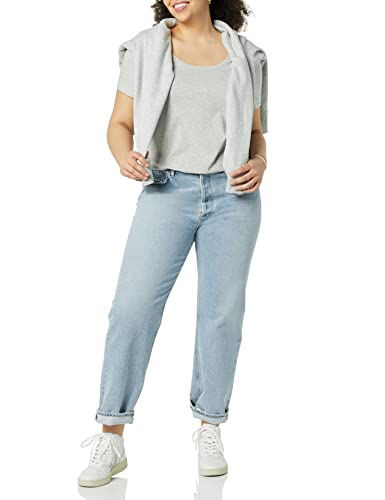 Amazon Essentials Women's Regular-Fit Short-Sleeve Scoop Neck T-Shirt, Summer Casual, Pack of 2