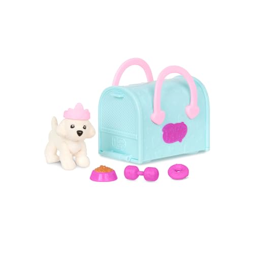 Pucci Pups – Collectible Puppy Set – 6 Toy Dogs Included – Carrier Purse – Food Bowls & Accessories 3+ Years