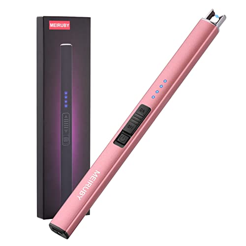 MEIRUBY Lighter Electric Candle Lighter, Birthday for Women Men Mom Wife Sister, Rechargeable USB Arc Lighters for Candle ...