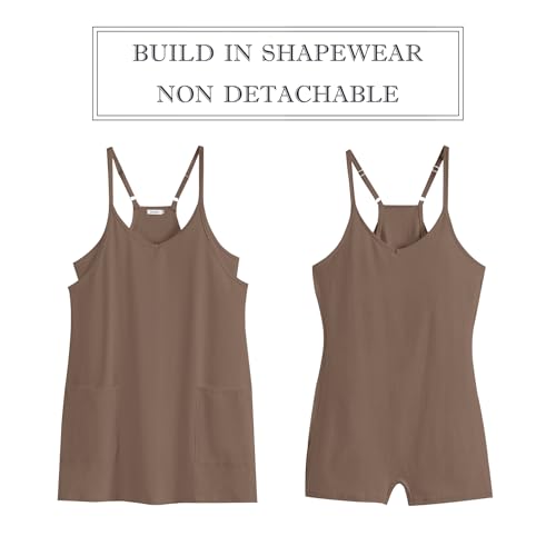 ANRABESS Women Athletic Dress Summer Tennis Workout Active Sports Mini Romper Dress Built in Shorts Travel Vacation Clothes