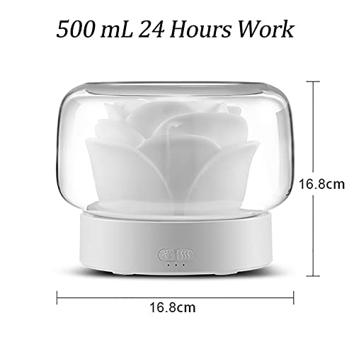 Diffusers for Essential Oils Large Room: SEVEYEE 500ml Aromatherapy Diffuser for Home Bedroom - Big Capacity Running 24 Ho...
