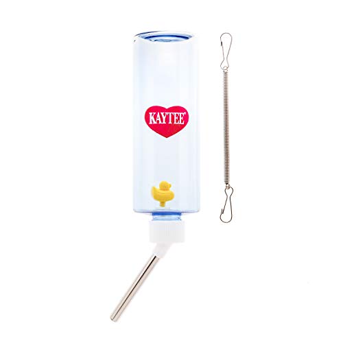 Kaytee Clear View Water Bottle for Pet Gerbils, Hamsters & Mice, 8 oz