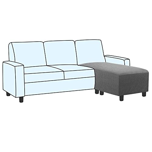 H.VERSAILTEX Ottoman and Sofa Seat Cushion Combined Cover Slipcover Rectangle Sofa Slipcover Fit Length 56"-75" Suitable f...