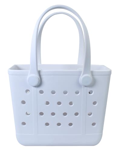Addoklm Lightweight Extra large Rubber Beach Bag Small mini Tote Bag for Gym Waterproof medium Open Handbag for Pool Sports